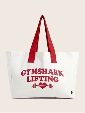 New Gymshark Love Lifting Tote Bag White/Red ❤️ | New In Bag | Sold Out